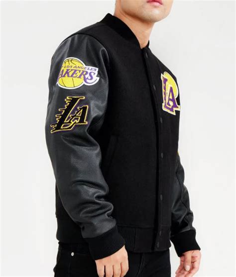 lakers gear for men|lakers varsity jacket men's.